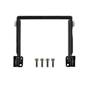 Black adjustable upgrade stand for Boxer radio.