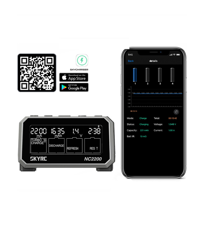 SkyRC NC2200 AA/AAA NiMH & NiCD Battery Charger & Analyzer - Image 5