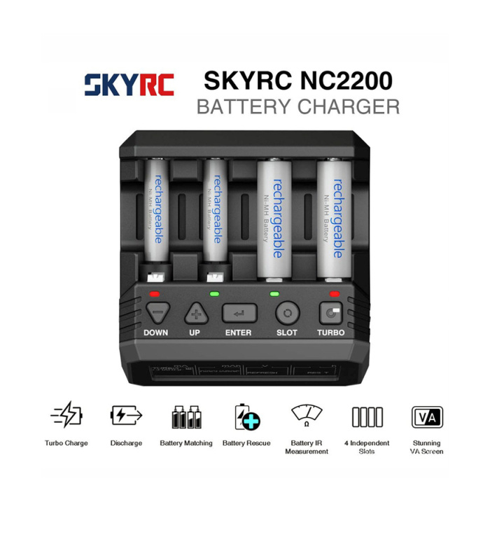 SkyRC NC2200 AA/AAA NiMH & NiCD Battery Charger & Analyzer - Image 4