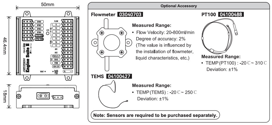 FrSky Advanced Engine Suite II Accessories