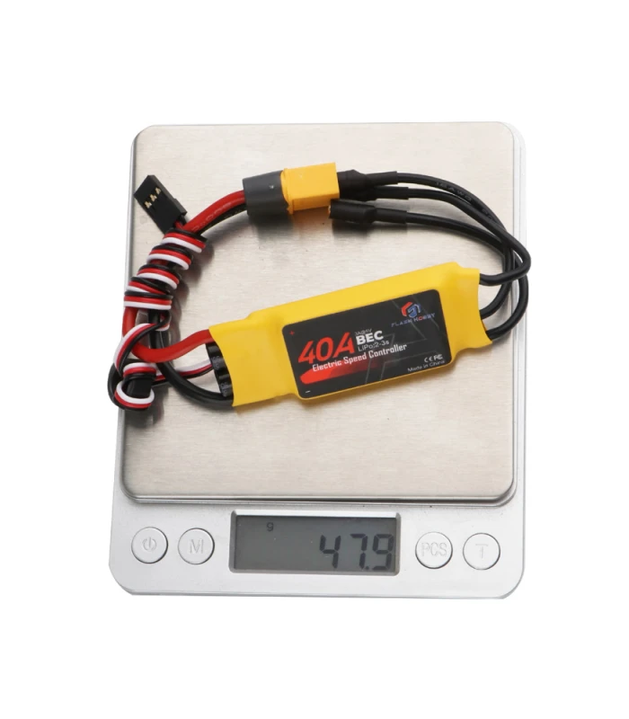 Flash Hobby Spaceman 40A 2-3S ESC with 3A 5V BEC - MB30040 - Image 6