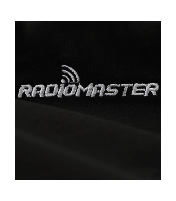 RadioMaster close up of embroidered logo