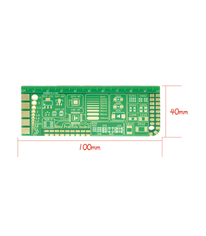 BLITZ Practice Soldering Board Size IFlight BLITZ Practice Soldering Board
