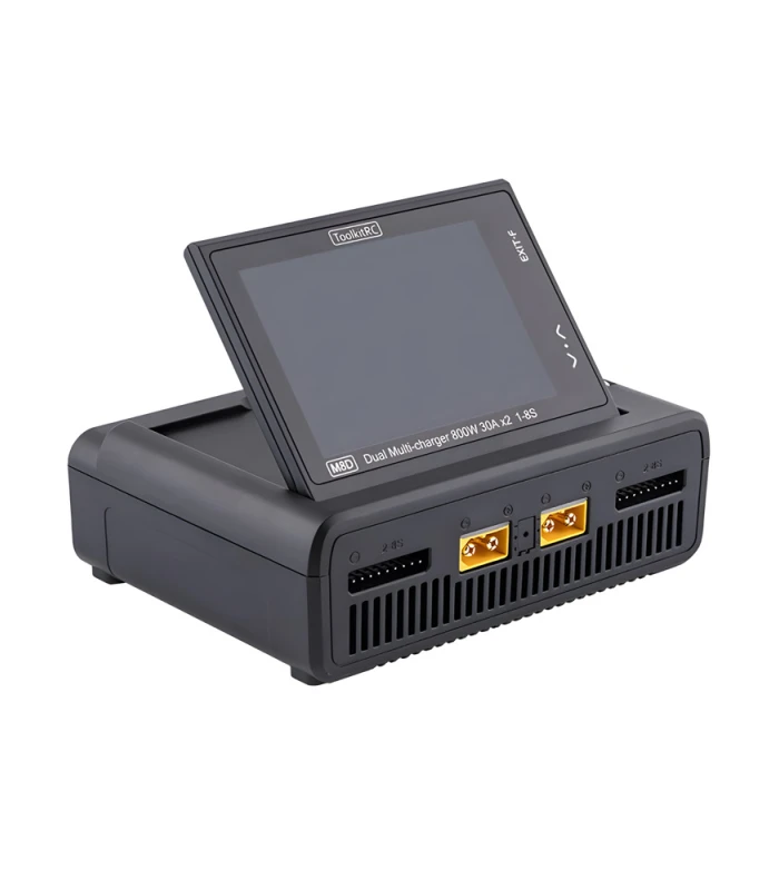 ToolkitRC M8D 1-8S 1600W 50A Dual Channel Touchscreen Charger - Image 2