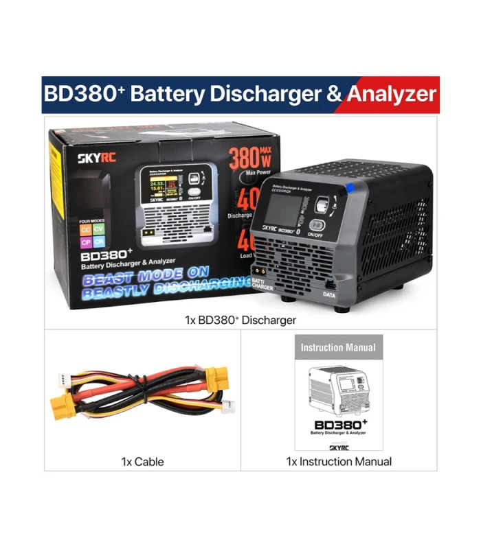 SkyRC BD380+ 380W 40A Battery Discharger & Analyser - Image 8