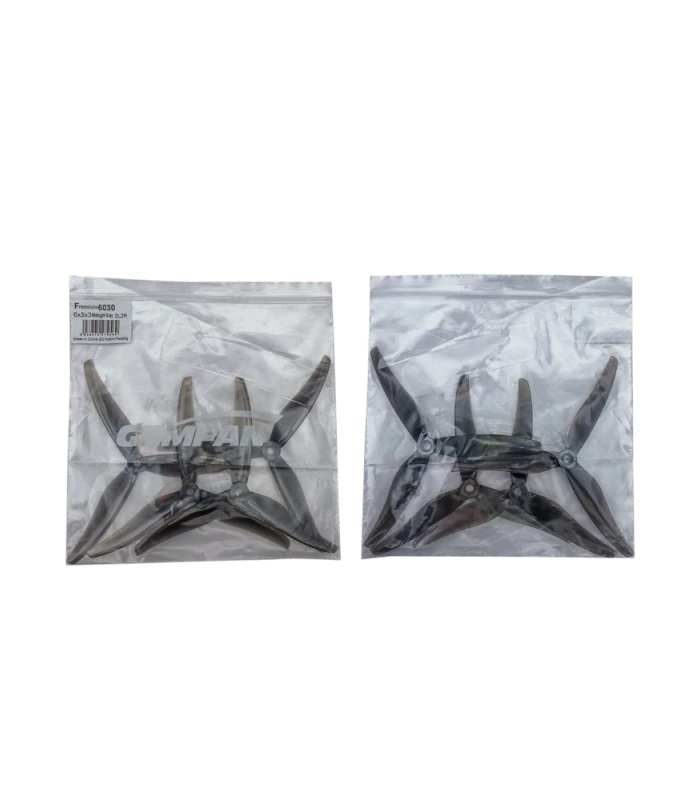 Gemfan Freestyle 6030 Tri-Blade 6" Propellers Midnight Grey - Image 2