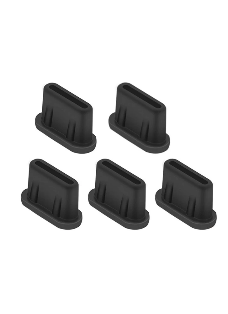 5PC USB-C Port Covers Silicone Dustproof Port Cover for USB Type C (5Pc) - Image 1