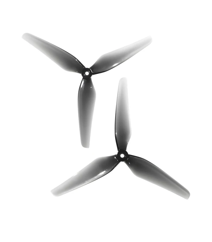 HQProps 8x4 Durable Tri-Blade Propellers Light Grey (1CW+1CCW) - Image 2