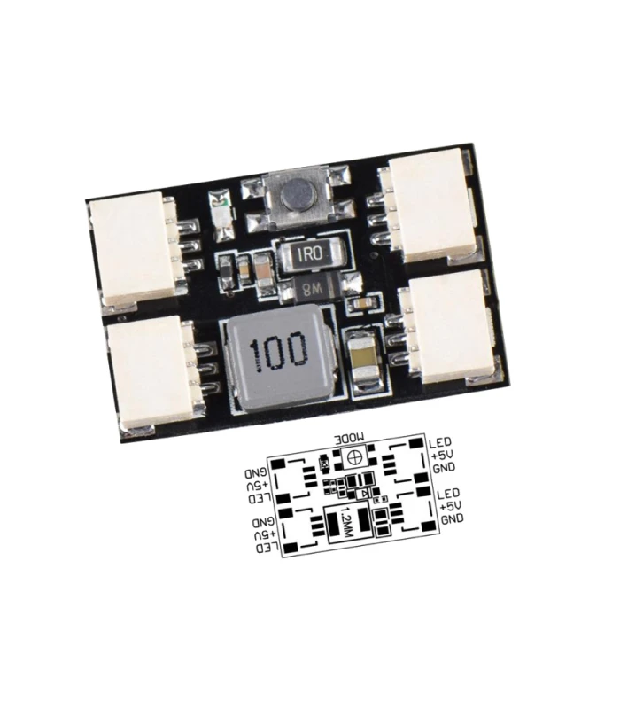 JHEMCU Racing Drone WS2812 Arm LED Set with Multi-Effect Control Module - Image 5
