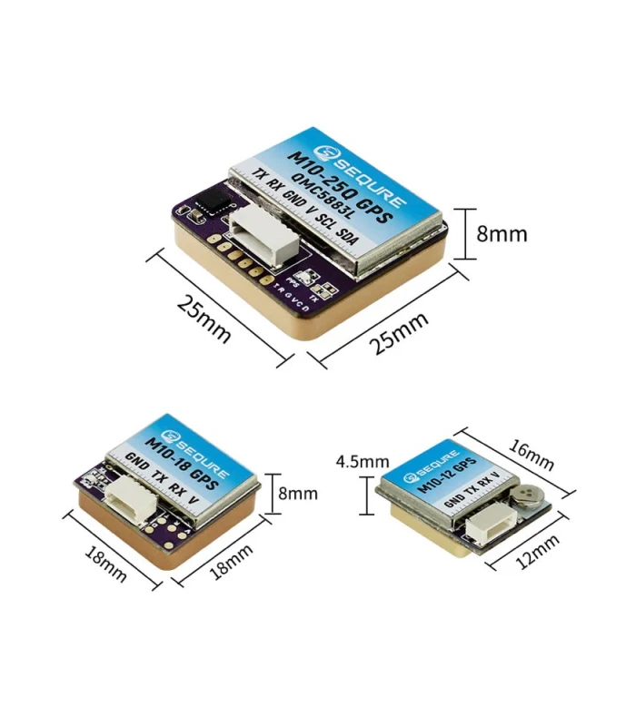 Sequre M10-12/M10-18/M10-25Q GPS Glonass / Q5883 Compass Module - Image 2