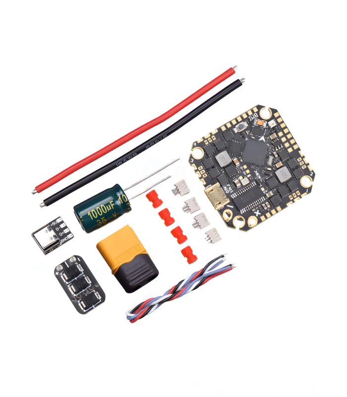 JHEMCU GHF411AIO-ICM Flight Controller 2-6S 40A 4in1 ESC for Toothpick (25.5 x 25.5) - Image 3