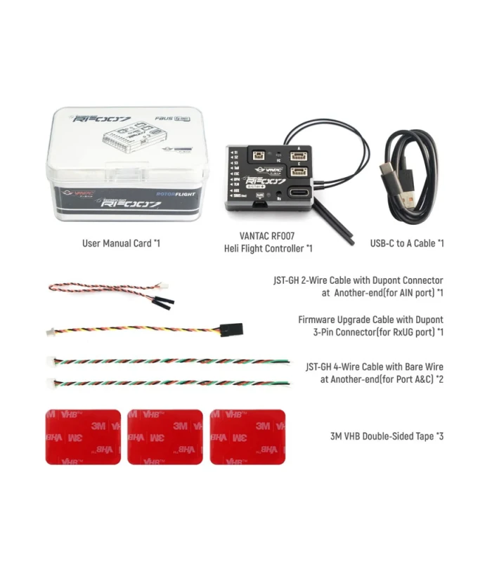 FrSky Rotorflight VANTAC RF007 Flybarless FBL Helicopter Flight Controller - Image 4