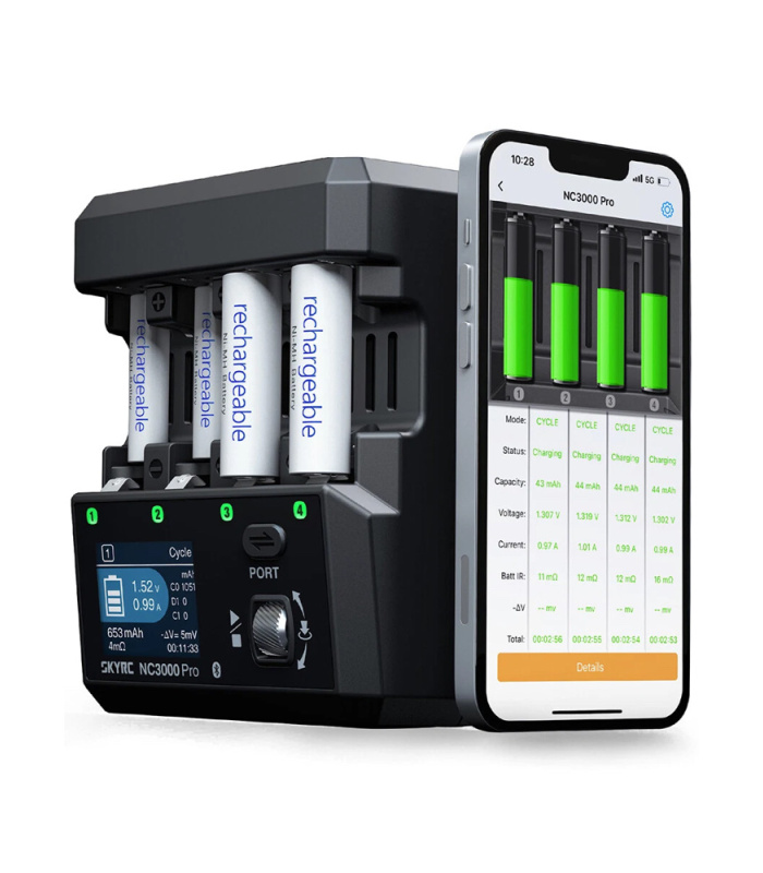 SKY RC NC3000 Pro 4 Slot AA/AAA NiMH & NiCD Battery Charger - Image 4