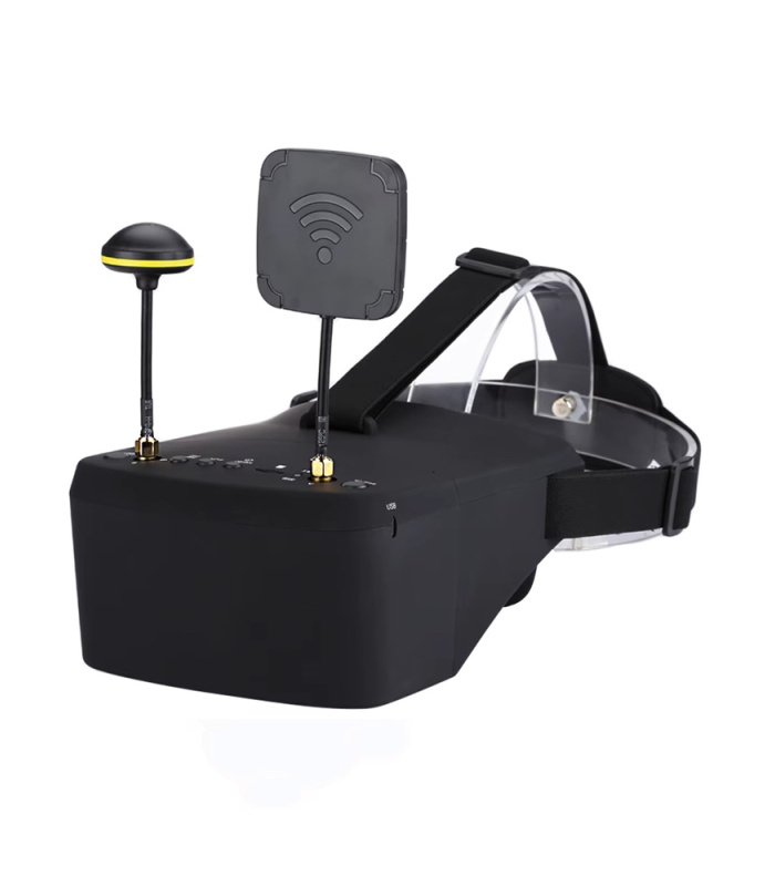 LS-800D FPV Monitor / Box Googles Diversity 5.8G 40CH Receiver with DVR & Battery - Image 1