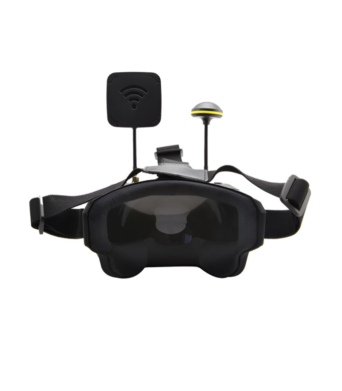LS-800D FPV Monitor / Box Googles Diversity 5.8G 40CH Receiver with DVR & Battery - Image 4