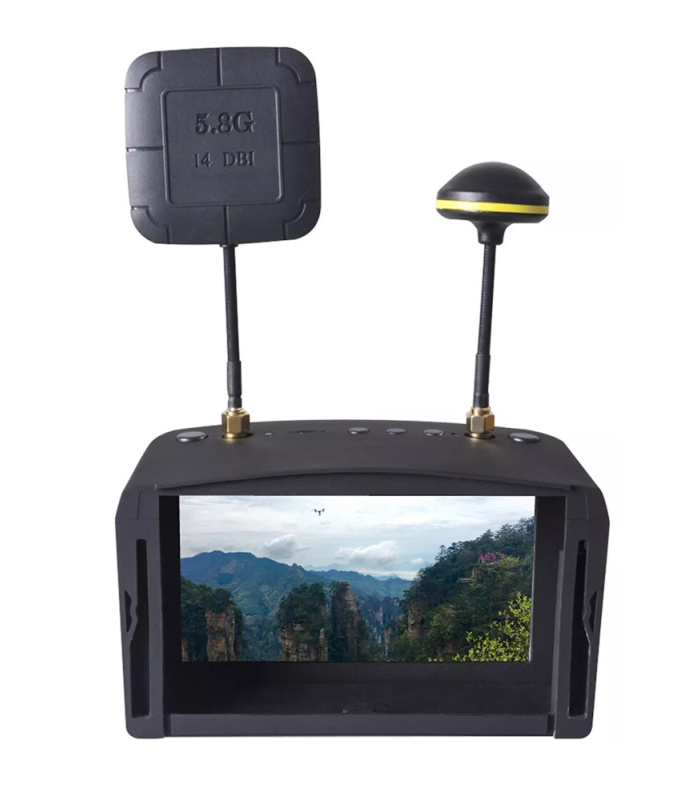 LS-800D FPV Monitor / Box Googles Diversity 5.8G 40CH Receiver with DVR & Battery - Image 8