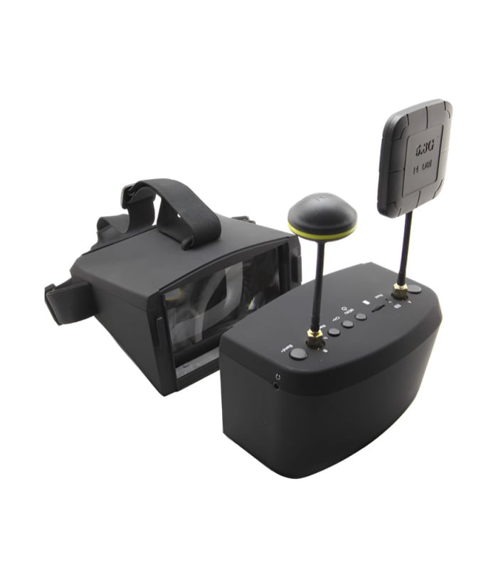 LS-800D FPV Monitor / Box Googles Diversity 5.8G 40CH Receiver with DVR & Battery - Image 5