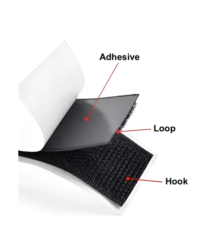 Adhesive Backed Nylon Velcro Strip 300mm - Image 3