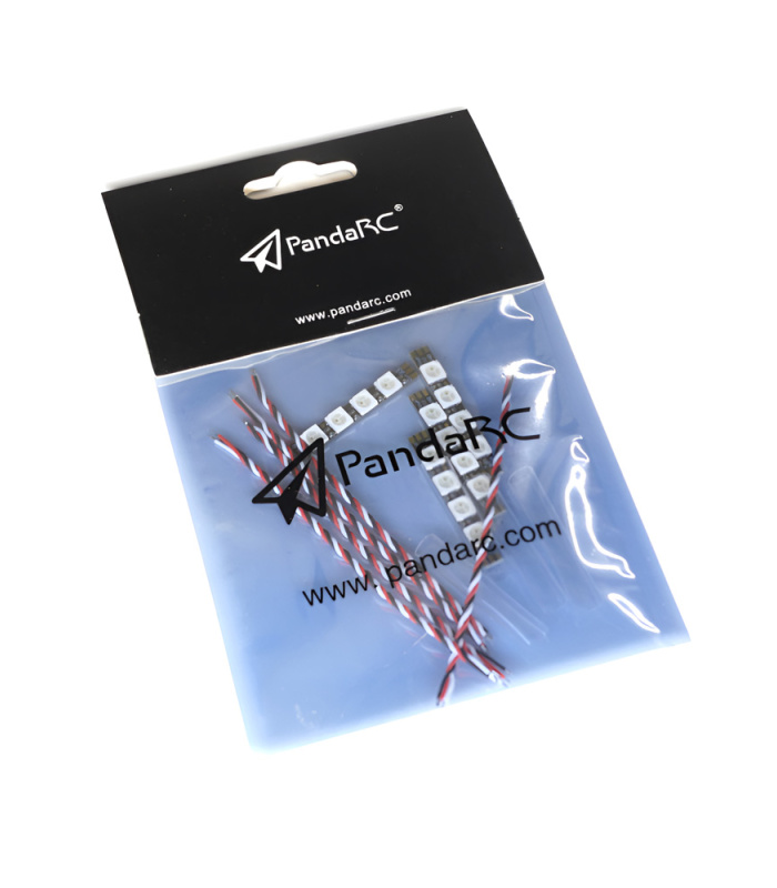 PandaRC WS2812 Programmable RGB LED (4 Pack with Cables) - Image 4