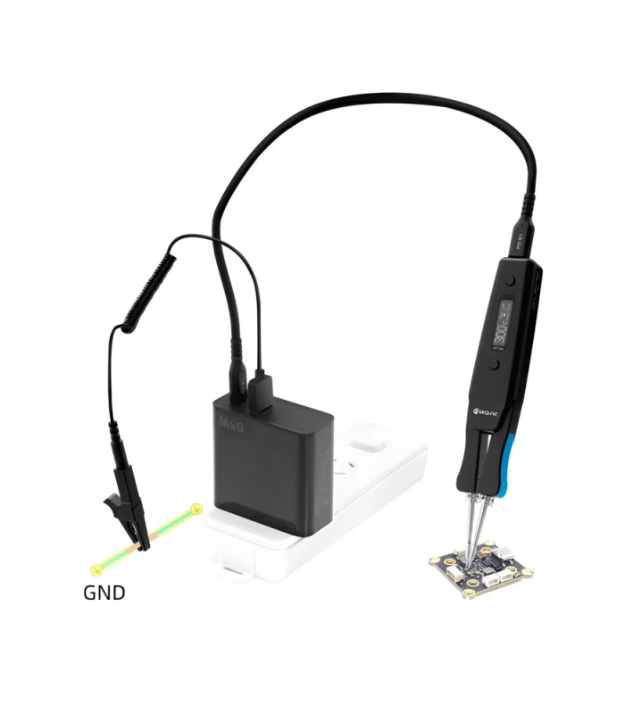 SEQURE Anti static Grounding Wire Set for Soldering Iron / Desoldering Tweezers - Image 2
