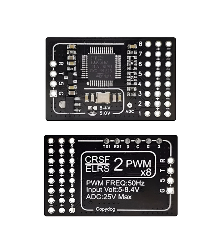 CRSF ELRS to 8CH PWM Converter V2 - Image 1