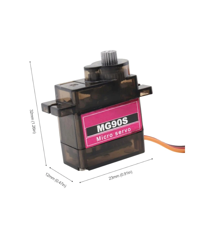 MG90S Metal-Gear Micro Servo 9G - 90° / 180° / 360° - Image 4