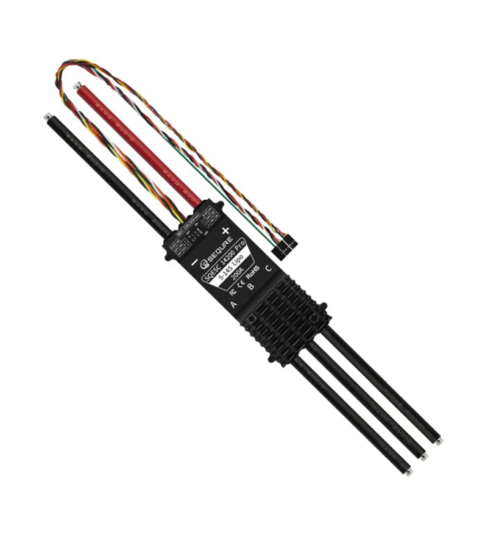 Sequre SQESC 14200 & 14200 Pro Brushless 200A ESC 5-14S BLHeli_32 / AM32 - Image 2