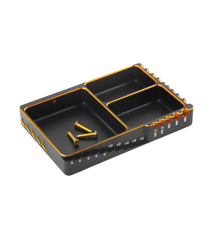 3 Compartment Screw & Parts Storage Tray with Length and Diameter Measurement - Image 7