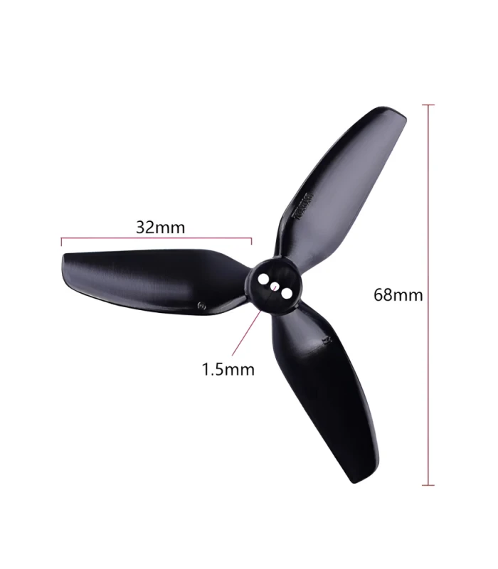 HQProp T3X3X3 3030 - Black (2CW+2CCW) - Image 5