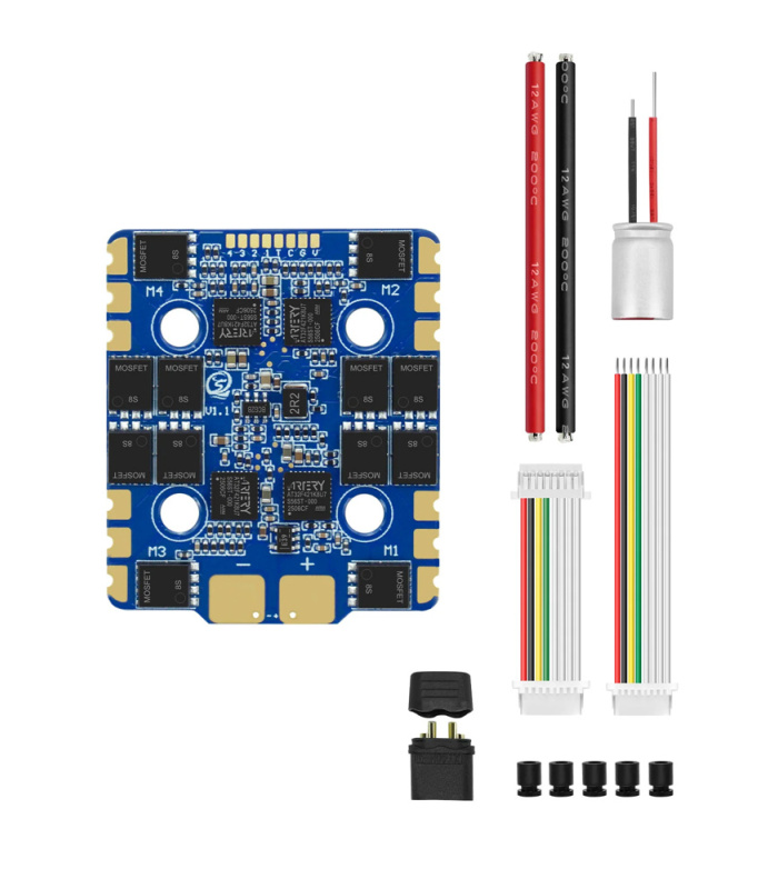 Sequre Blueson A1 65A 6S / 70A 8S 128K 4-In-1 ESC (AM32 Firmware) - Image 1