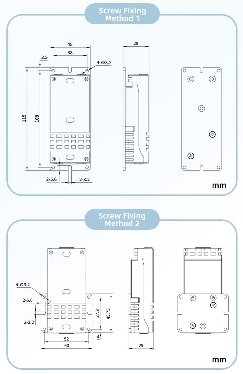 SQESC WP14200 Mounting Plates