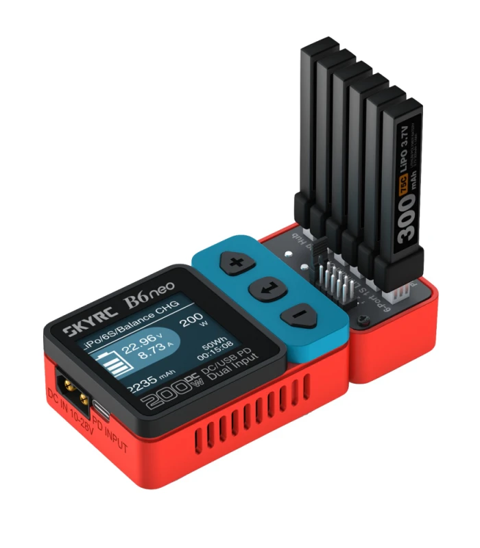 SKYRC OSH 6-Port 1S Lithium Battery Charging Hub (PH2 / BT2.0) - Image 3
