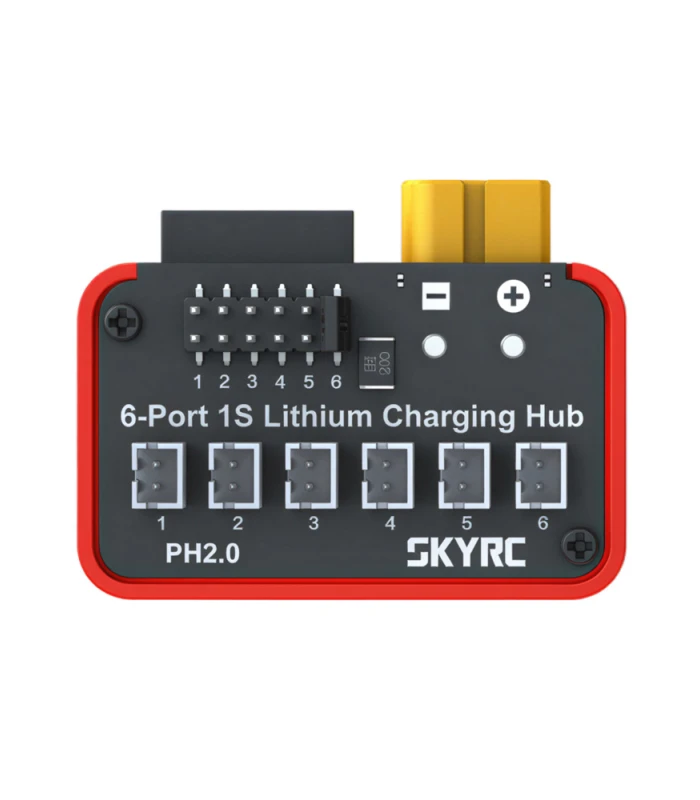 SKYRC OSH 6-Port 1S Lithium Battery Charging Hub (PH2 / BT2.0) - Image 1