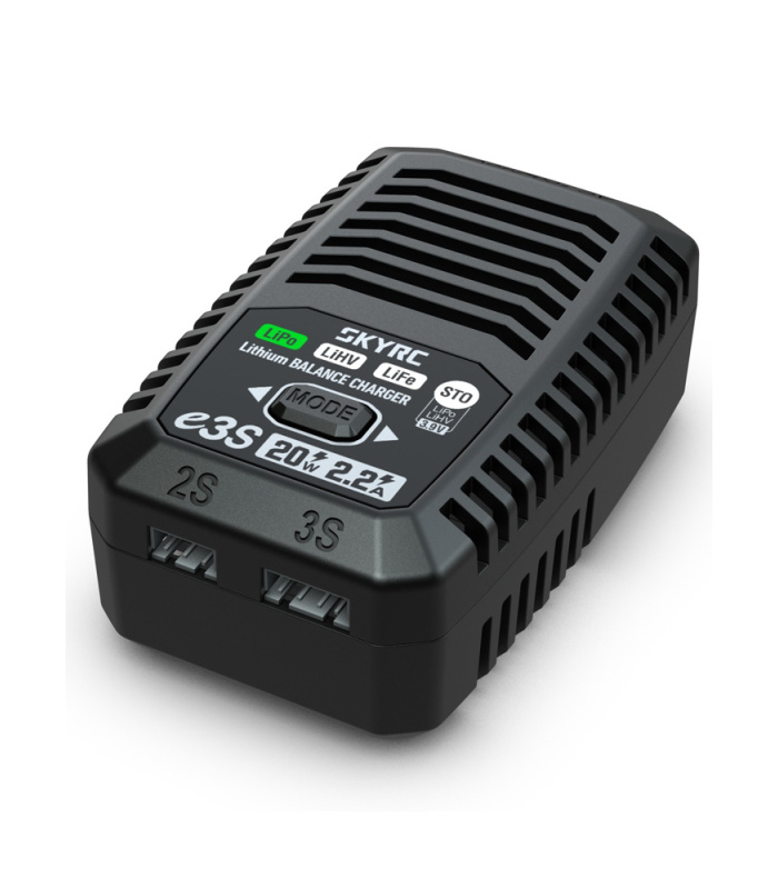 SkyRC e3S 2-3S LiPo / LiHV / LiFe 20W 2.2A - Image 2