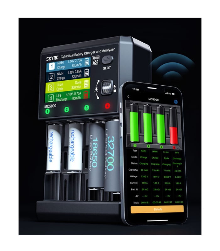 SkyRC MC5000 Universal Cell Type Battery Charger & Analyzer - Image 4