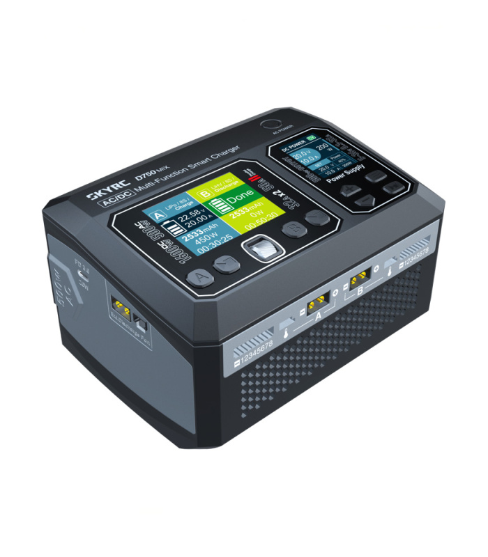 SkyRC D750 MIX Dual-Channel AC/DC Smart Charger & Power Supply - Image 3