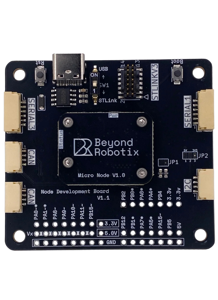 Beyond Robotix Micro CAN Node Development Set with STLINK V3 MINIE