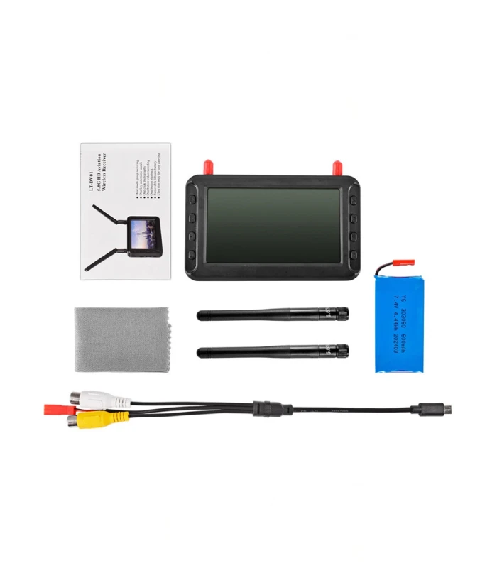 LT-DV01 4.3inch 16:9 All-in-One 5.8GHz 40CH FPV Monitor with DVR - Image 2