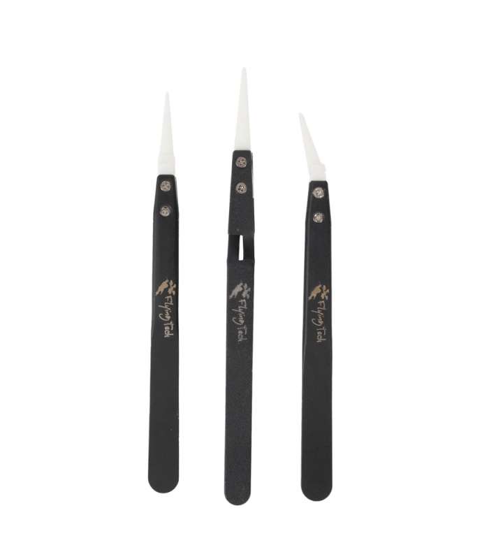 Flying Tech 3 Piece Ceramic Tweezer Set - Image 2