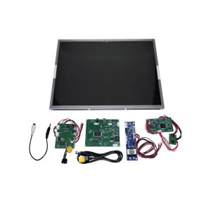 Hawkeye 17″ High-Brightness FPV Monitor Module for Custom Builds with DVR — 1280×960 4:3 AV