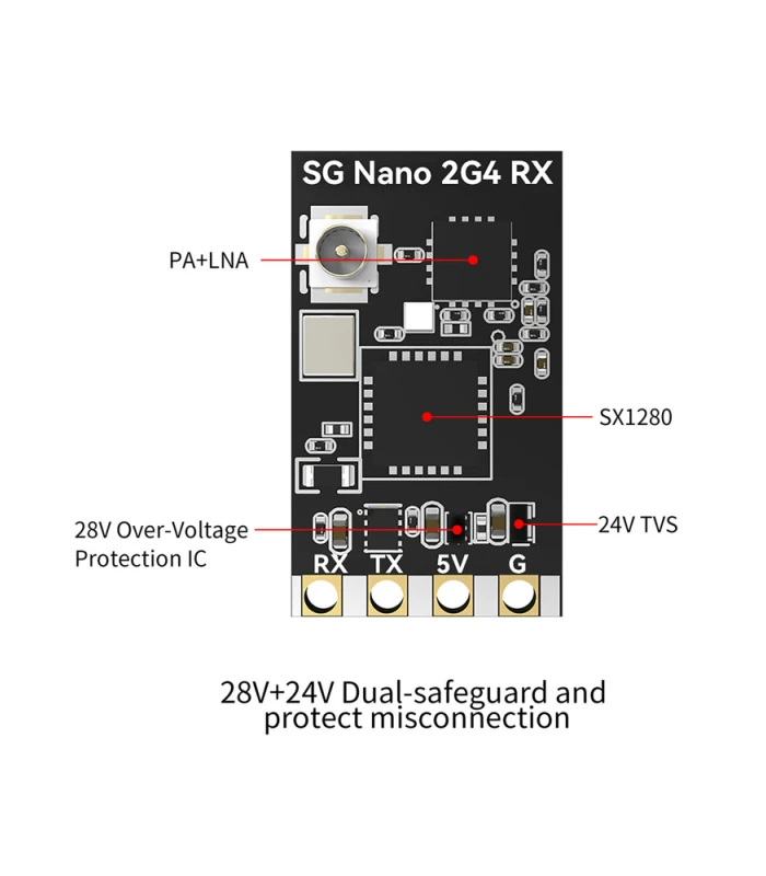 RunCam SkyGuy Nano 2.4G ExpressLRS ELRS Receiver - Image 2