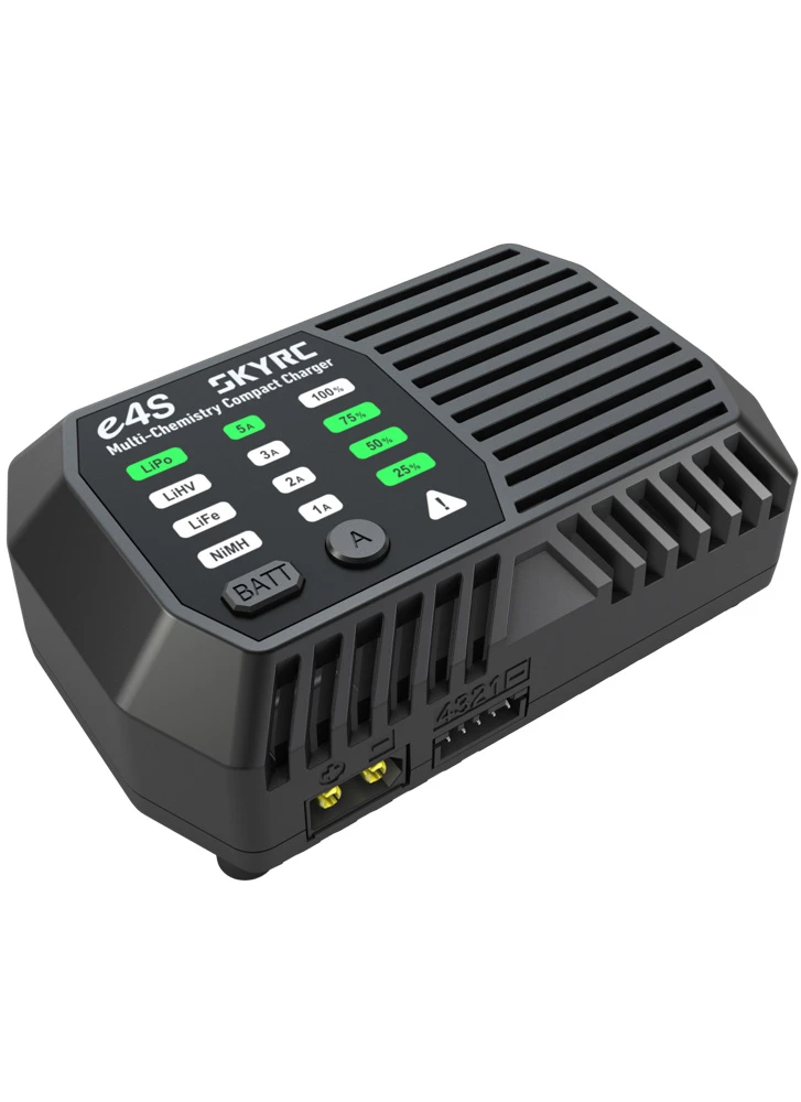 SkyRC e4S 60W Charge SkyRC e4S 2-4S LiPo LiFe LiHV / 6-8S NiMH Battery Charger 50W 5A - Image 1