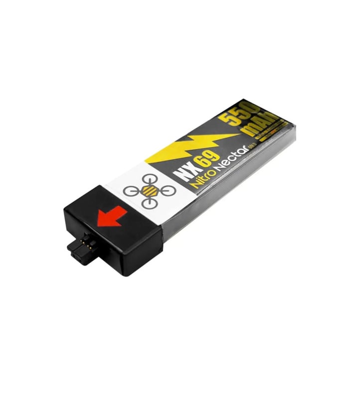 NewBeeDrone Nitro Nectar NX69 550mAh 1S 80C HV LiPo Battery (Pack of 2) - Image 3