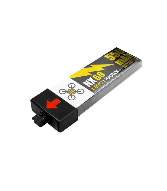 NewBeeDrone Nitro Nectar NX69 550mAh 1S 80C HV LiPo Battery (Pack of 2) - Image 3