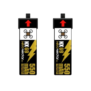 NewBeeDrone Nitro Nectar NX69 550mAh 1S 80C HV LiPo Battery (Pack of 2)