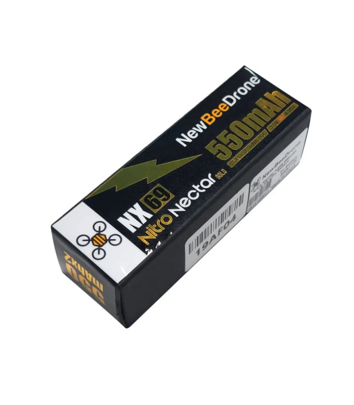 NewBeeDrone Nitro Nectar NX69 550mAh 1S 80C HV LiPo Battery (Pack of 2) - Image 2