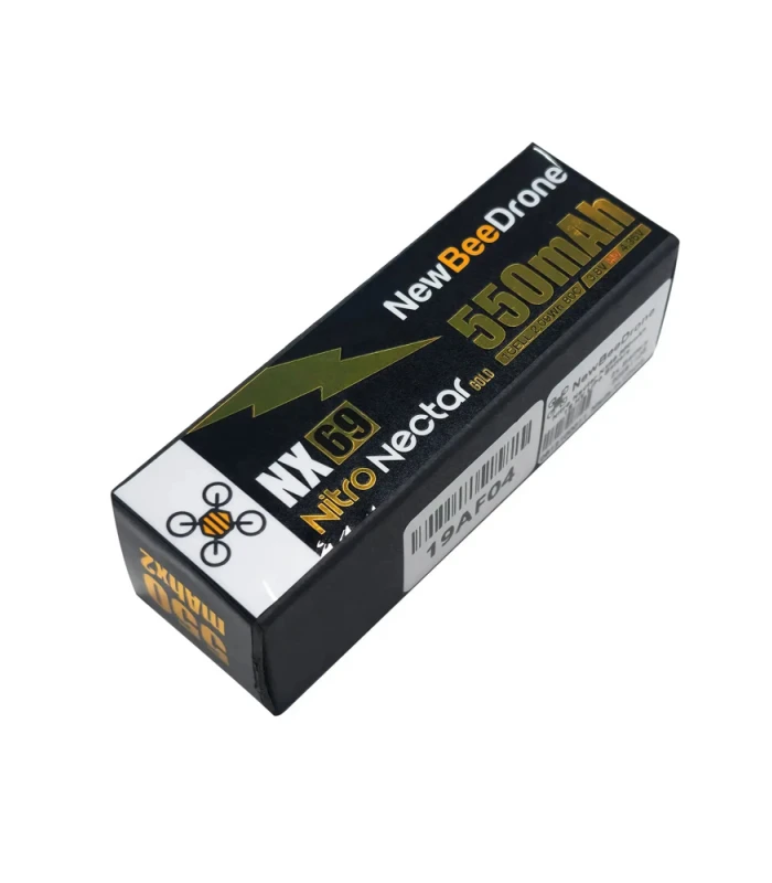 NewBeeDrone Nitro Nectar NX69 550mAh 1S 80C HV LiPo Battery (Pack of 2) - Image 2