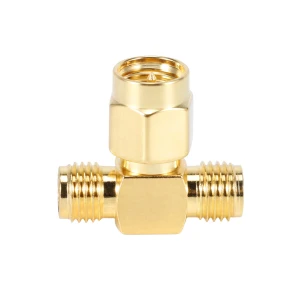 SMA / RP-SMA 3-Way T RF Coax Adapter Splitter Joiner