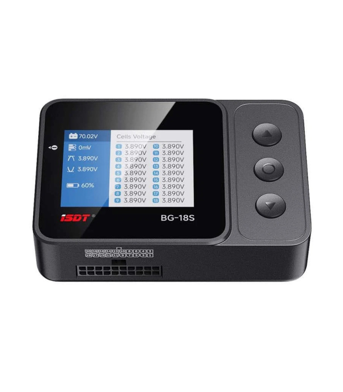ISDT BG-18S Smart Battery Checker & Cell Monitor (12–18S, 10–90V) - Image 2