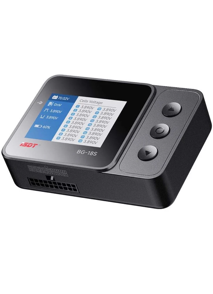 18S Battery Checker AS150U-M ISDT BG-18S Smart Battery Checker & Cell Monitor (12–18S, 10–90V) - Image 1